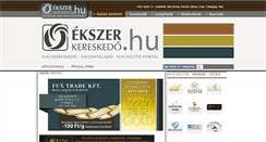 Desktop Screenshot of ekszerkereskedo.hu